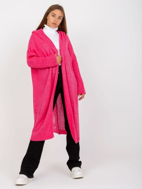 Kardigan TW-SW-BI-M56.35 fluo różowy Kardigan TW-SW-BI-M56.35 fluo różowy