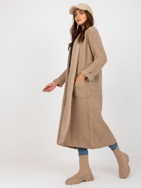 Kardigan TW-SW-BL-2453.91P beżowy Kardigan TW-SW-BL-2453.91P beżowy