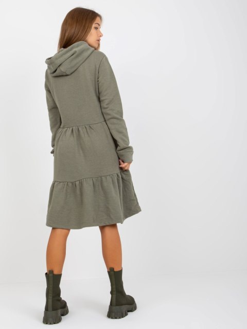 Sukienka D10027C30287A3 khaki XS Sukienka D10027C30287A3 khaki XS