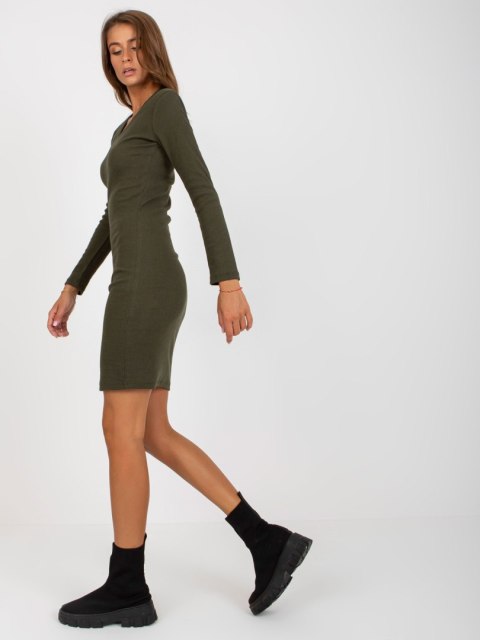 Sukienka EM-SK-673.78P khaki Sukienka EM-SK-673.78P khaki