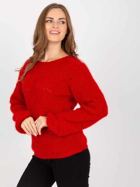 Sweter TW-SW-BI-9030.08 ciemny czerwony Sweter TW-SW-BI-9030.08 ciemny czerwony