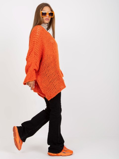 Sweter TW-SW-BI-M2200.27 pomarańczowy Sweter TW-SW-BI-M2200.27 pomarańczowy