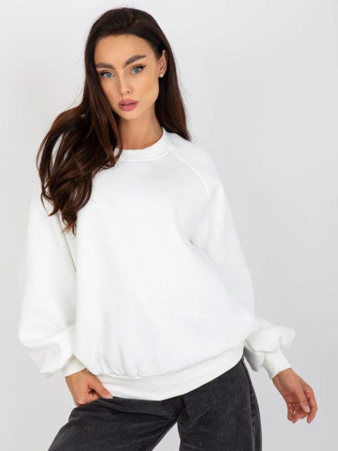Bluza damska dresowa ecru bawełniana basic Bluza damska dresowa ecru bawełniana basic