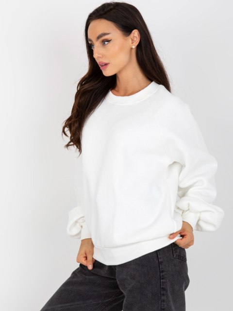 Bluza damska dresowa ecru bawełniana basic Bluza damska dresowa ecru bawełniana basic