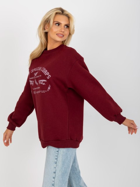 Bluza FA-BL-8138.23 bordowy Bluza FA-BL-8138.23 bordowy