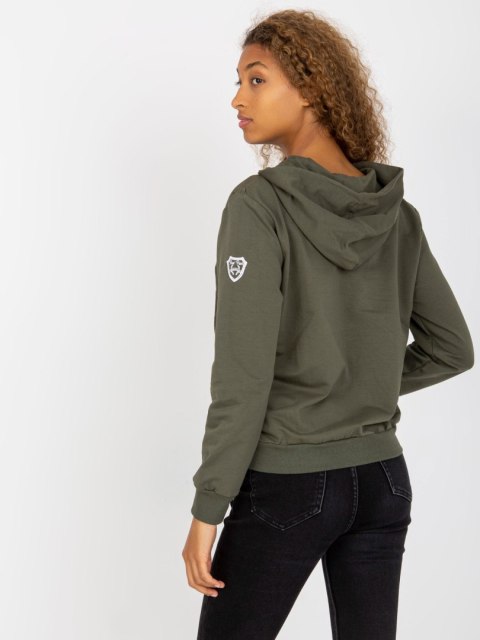 Bluza bomberka khaki rozsuwana z kapturem Bluza bomberka khaki rozsuwana z kapturem