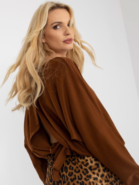 Bluzka TW-BZ-BE-M327.29 brązowy L Bluzka TW-BZ-BE-M327.29 brązowy L