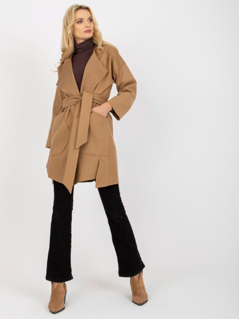 Płaszcz TW-PL-BE-M125.21 camelowy XL Płaszcz TW-PL-BE-M125.21 camelowy XL