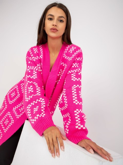 Sweter LC-SW-0296.08P fluo różowy Sweter LC-SW-0296.08P fluo różowy