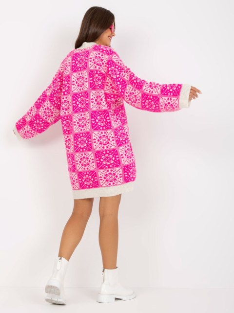 Sweter LC-SW-0301.45P biało-różowy