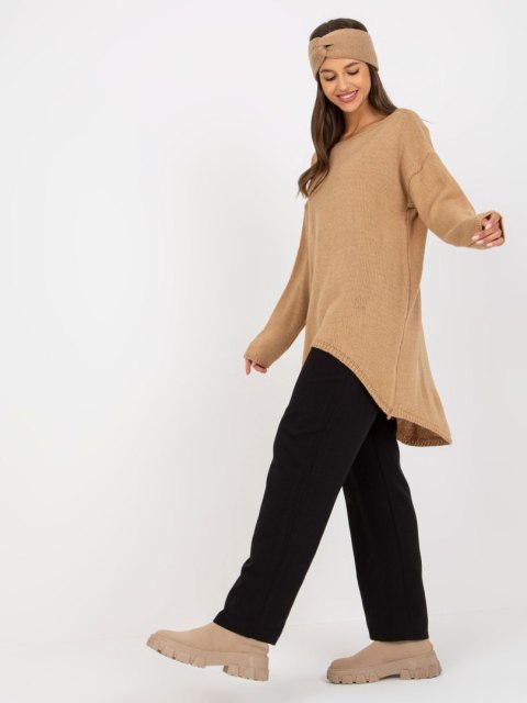 Sweter TW-SW-BI-1222.13X camelowy Sweter TW-SW-BI-1222.13X camelowy