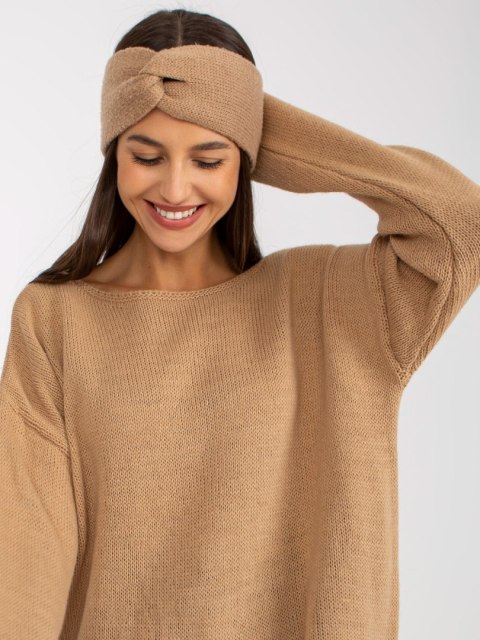 Sweter TW-SW-BI-1222.13X camelowy Sweter TW-SW-BI-1222.13X camelowy