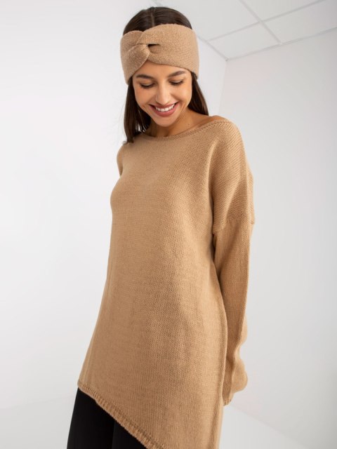 Sweter TW-SW-BI-1222.13X camelowy Sweter TW-SW-BI-1222.13X camelowy