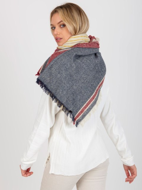 Chustka AT-CH-14201-1.77P granatowo-czerwony