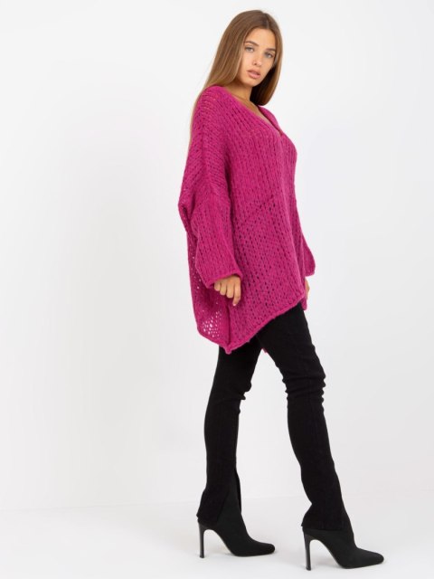 Sweter TW-SW-BI-M2200.27 fuksjowy Sweter TW-SW-BI-M2200.27 fuksjowy
