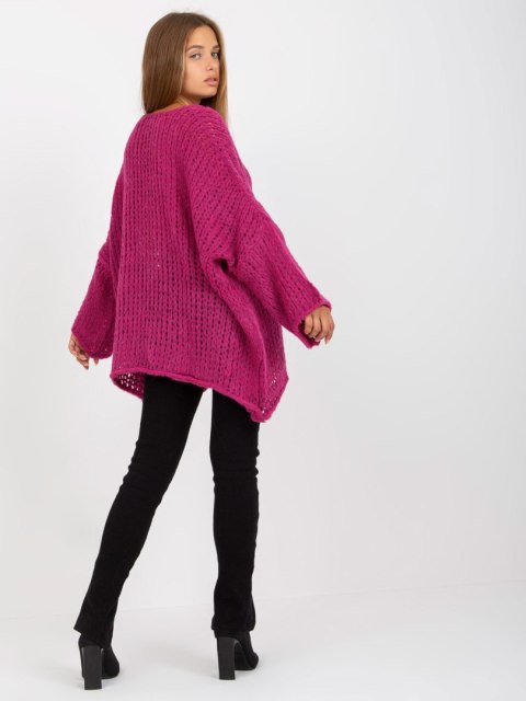 Sweter TW-SW-BI-M2200.27 fuksjowy Sweter TW-SW-BI-M2200.27 fuksjowy