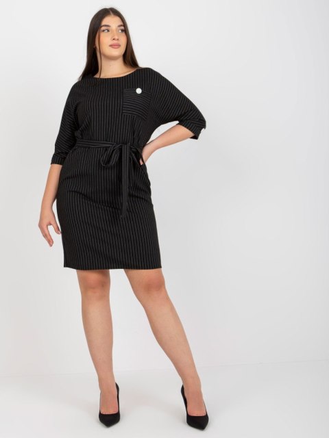 Sukienka LK-SK-507724.10 czarny 42 Sukienka LK-SK-507724.10 czarny 42