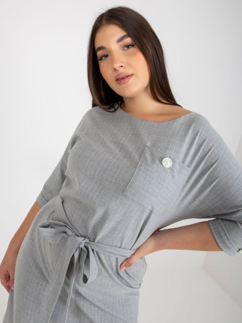 Sukienka LK-SK-507724.10 szary 44 Sukienka LK-SK-507724.10 szary 44