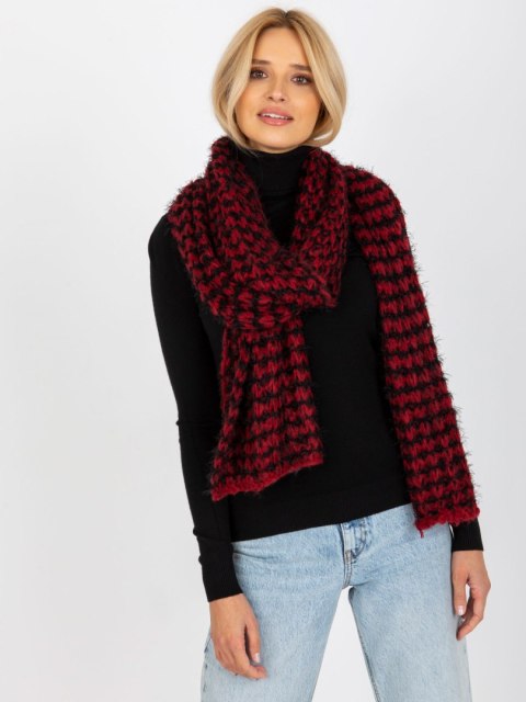 Szalik AT-SZ-3710.88 czarno-czerwony Szalik AT-SZ-3710.88 czarno-czerwony