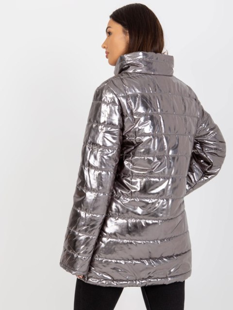 Kurtka LK-KR-507846.79P srebrny 40 Kurtka LK-KR-507846.79P srebrny 40