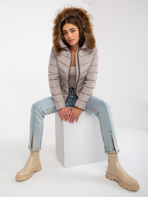 Kurtka NM-KR-P22-6627.03P ciemny bezowy 2XL Kurtka NM-KR-P22-6627.03P ciemny bezowy 2XL