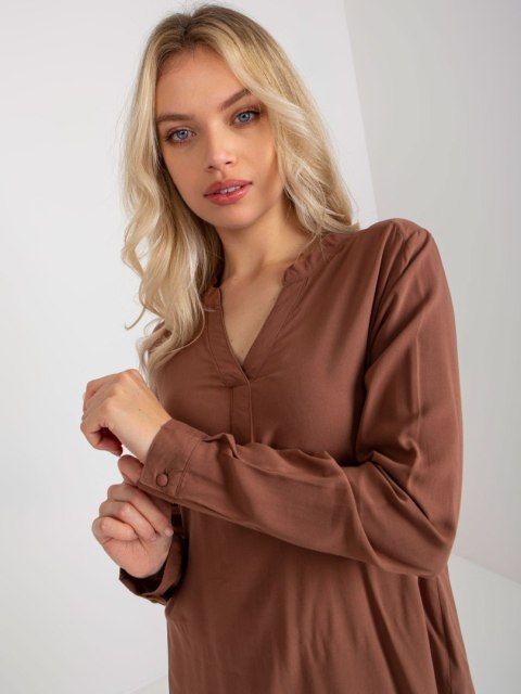 Bluzka D73761M11081A brązowy M Bluzka D73761M11081A brązowy M