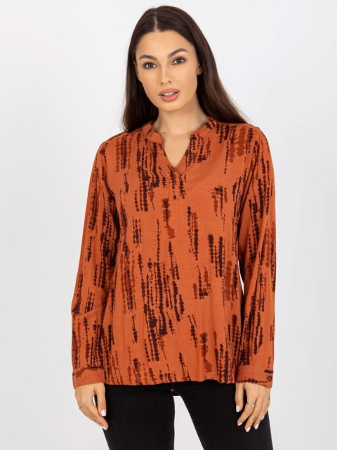 Bluzka D73771M11081A jasny brązowy M Bluzka D73771M11081A jasny brązowy M