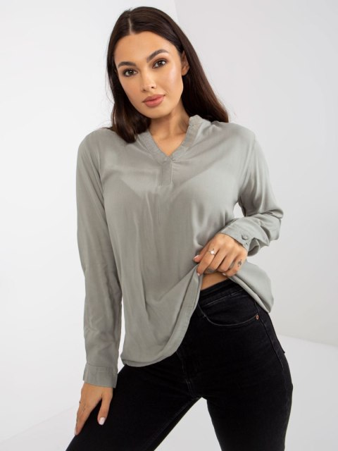Bluzka D73761M11081A khaki M Bluzka D73761M11081A khaki M