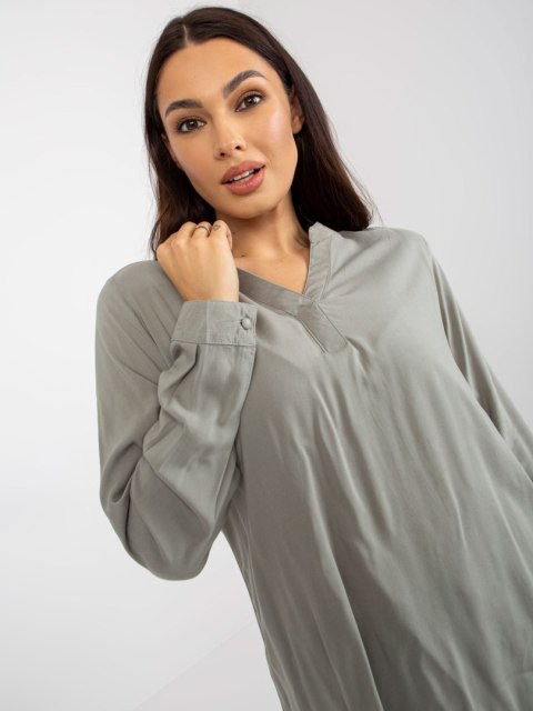 Bluzka D73761M11081A khaki M Bluzka D73761M11081A khaki M