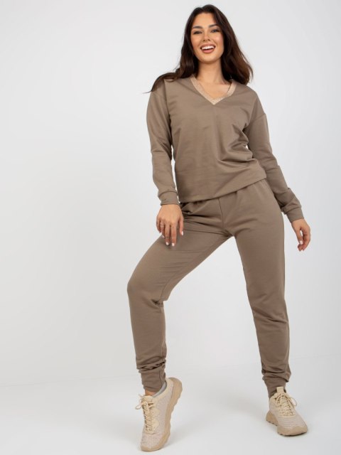 Komplet LK-KMPL-509011.86P ciemny bezowy L/XL Komplet LK-KMPL-509011.86P ciemny bezowy L/XL