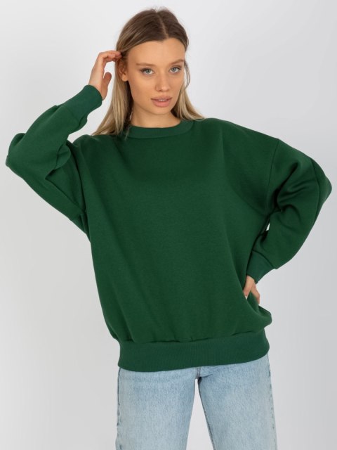 Sportowa bluza zielona klasyczna ze ściągaczami Sportowa bluza zielona klasyczna ze ściągaczami