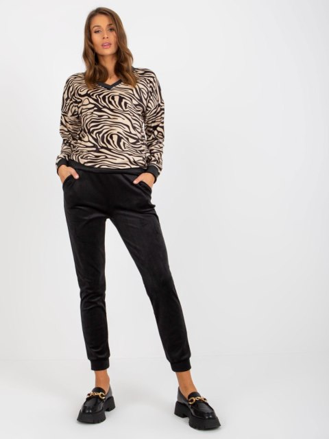 Komplet WN-KMPL-8141.11X czarno-beżowy L