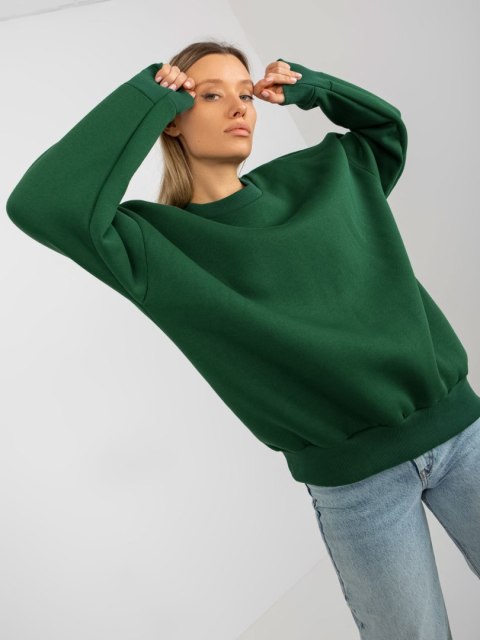 Sportowa bluza zielona klasyczna ze ściągaczami Sportowa bluza zielona klasyczna ze ściągaczami