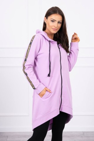 Bluza z suwakiem z tyłu fioletowa