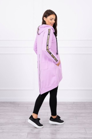Bluza z suwakiem z tyłu fioletowa