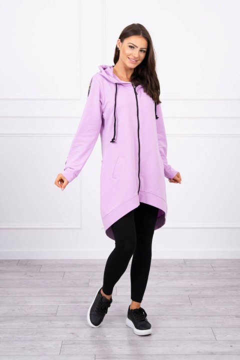 Bluza z suwakiem z tyłu fioletowa