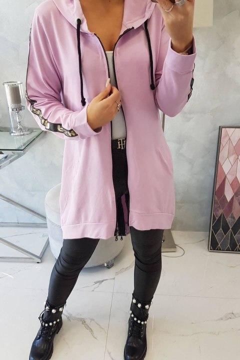 Bluza z suwakiem z tyłu fioletowa