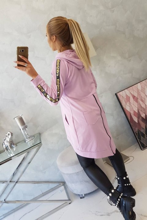 Bluza z suwakiem z tyłu fioletowa