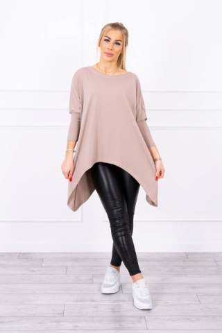 Bluzka oversize ciemny beżowy