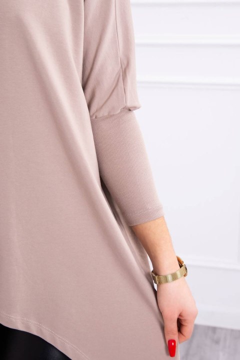 Bluzka oversize ciemny beżowy