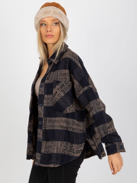 Koszula DN-KS-3990.95P granatowy S