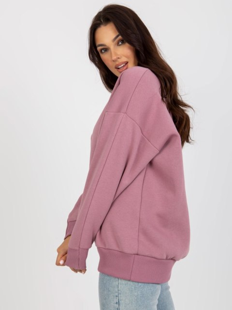 Sportowa bluza różowa klasyczna ze ściągaczami Sportowa bluza różowa klasyczna ze ściągaczami