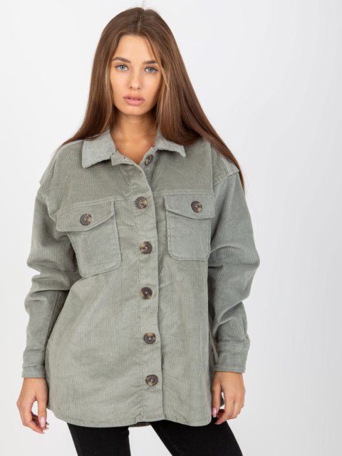 Koszula kurtka sztruksowa khaki Amala Stitch & Soul Koszula kurtka sztruksowa khaki Amala Stitch & Soul