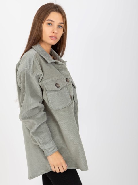 Koszula kurtka sztruksowa khaki Amala Stitch & Soul Koszula kurtka sztruksowa khaki Amala Stitch & Soul