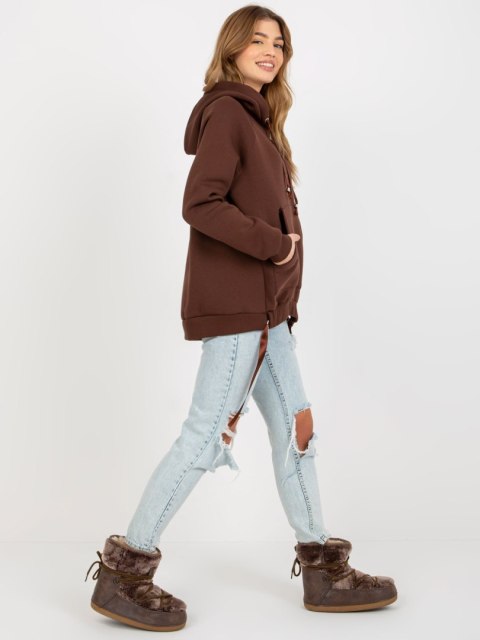 Bluza TW-BL-BL-1003.95P ciemny brązowy XL Bluza TW-BL-BL-1003.95P ciemny brązowy XL