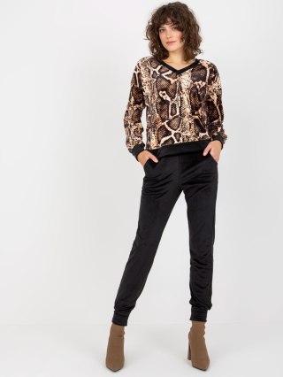 Komplet RP-KMPL-8190-4.18P czarno-beżowy L/XL