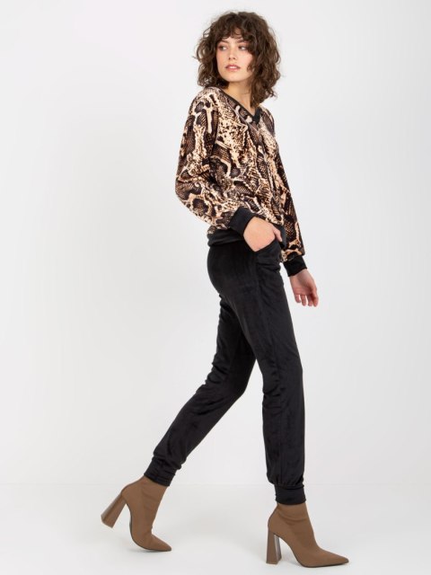 Komplet RP-KMPL-8190-4.18P czarno-beżowy L/XL