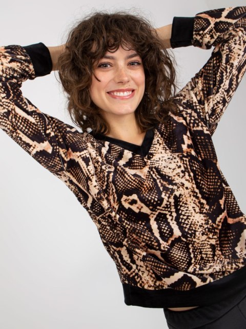 Komplet RP-KMPL-8190-4.18P czarno-beżowy L/XL