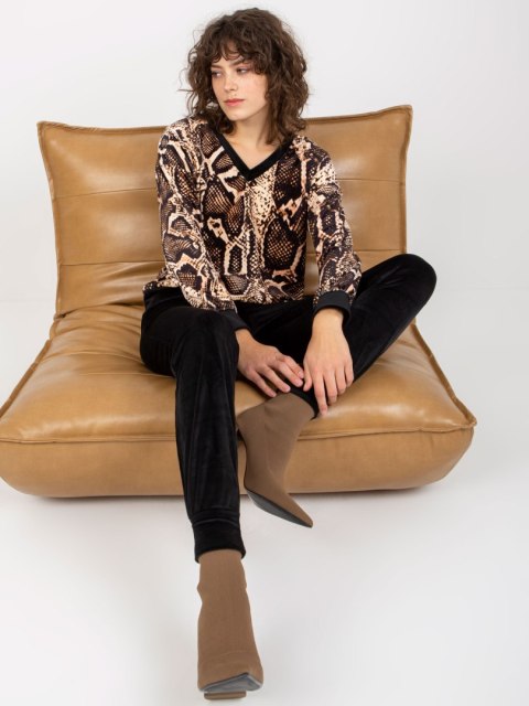 Komplet RP-KMPL-8190-4.18P czarno-beżowy L/XL