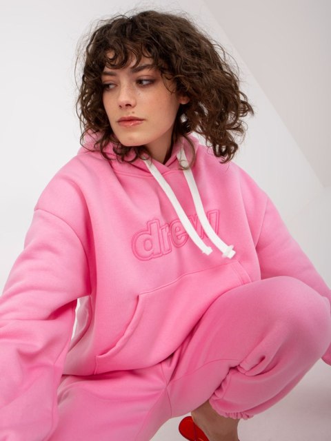Różowy kopmlet dresowy dwuczęściowy spodnie i bluza Różowy kopmlet dresowy dwuczęściowy spodnie i bluza